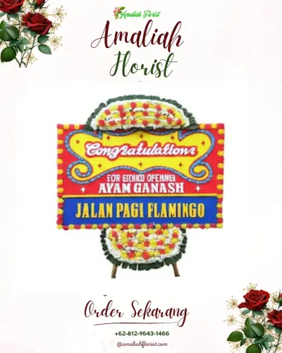 Bunga Papan Congratulation di Margoluwih